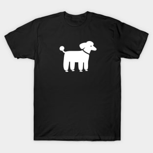 White Poodle Graphic T-Shirt